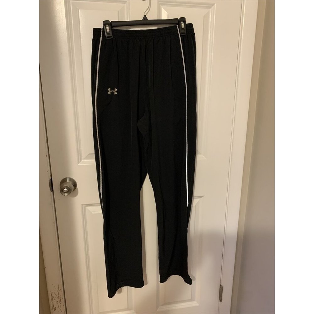 Under Armour Pants Mens Large Athletic Black Loose Fit Sweatpants Drawstring